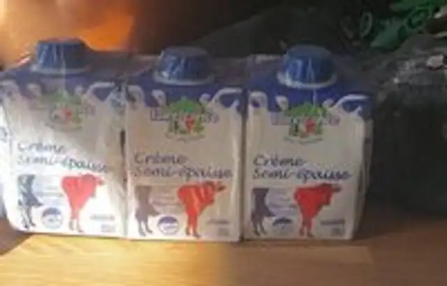 Crème semi-épaisse