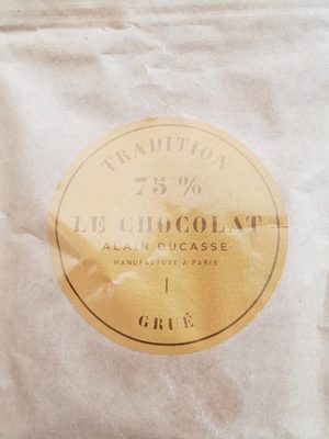 Tablette tradition chocolat noir grué 75%