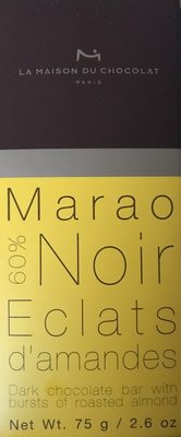 Marao Noir éclats d'amandes