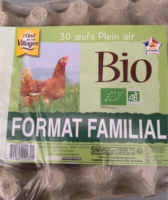 Oeufs front packaging