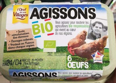 Agissons Bio - 6 oeufs