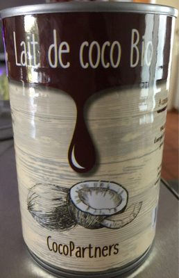 Lait de coco bio front packaging