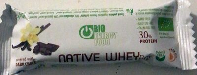 native whey bar saveur vanille