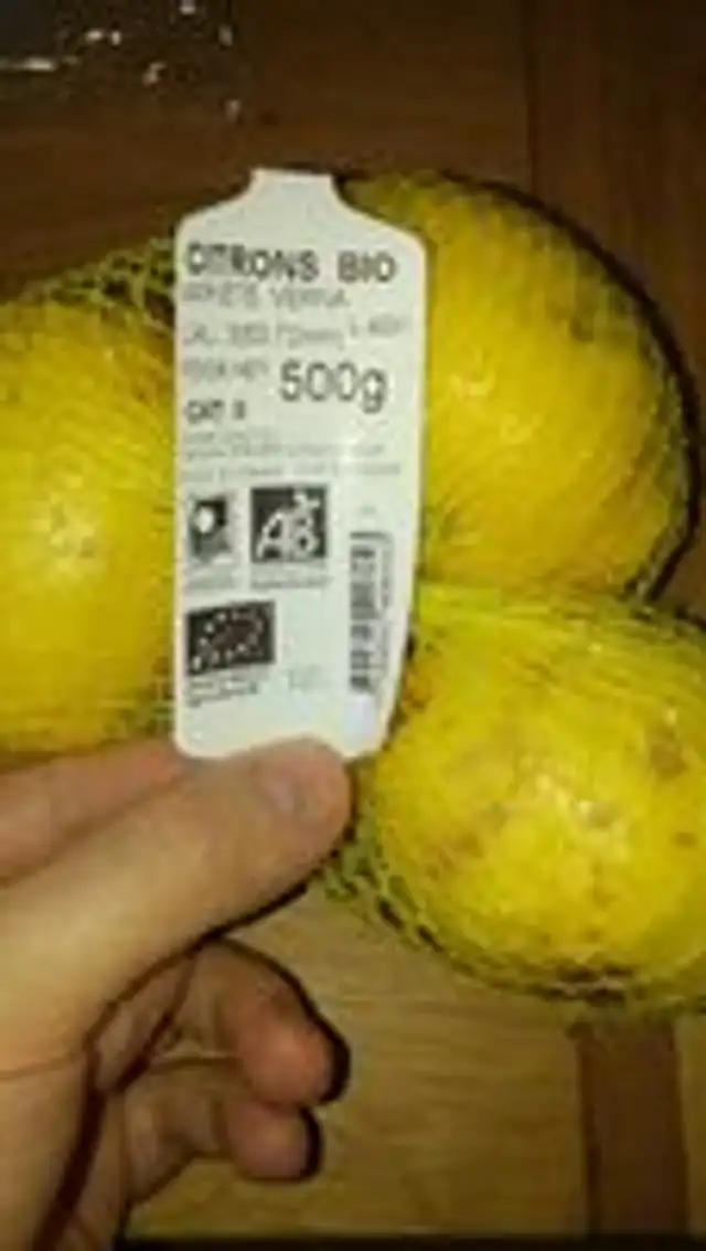 Citrons bio, variété Verna