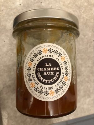 Confiture abricot, passion, groseille