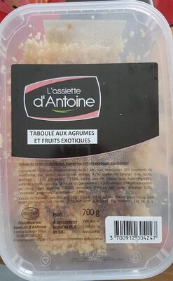 Taboulé aux agrumes er fruits exotiques