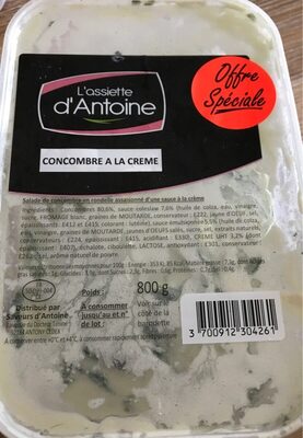 Concombre a la crème front packaging