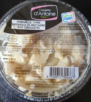 Pomme de terre grenaille de Bretagne œuf ciboulette