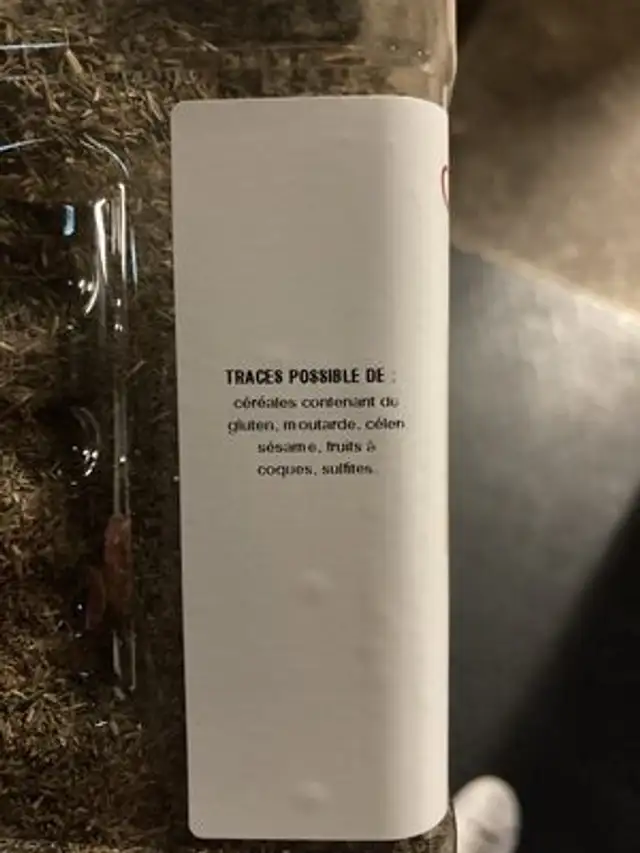 Thym criblee ingredients label