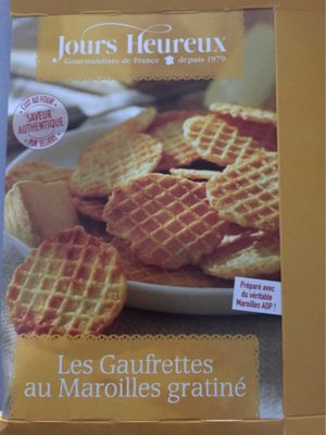 Les gaufrettes au Maroilles gratiné front packaging