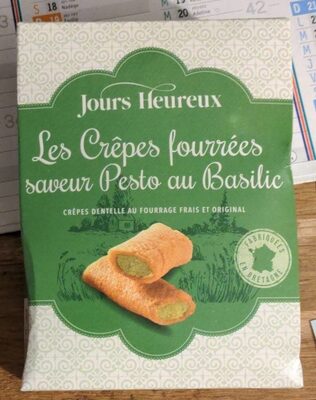 Les crêpes fourrées saveur Pesto au Basilic