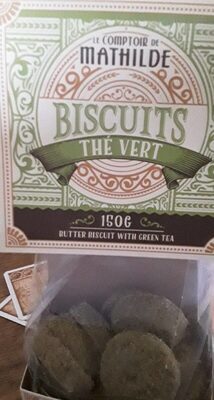 Biscuits thé vert front packaging