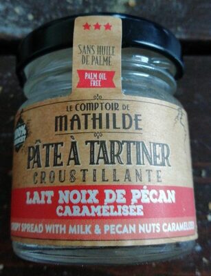 Pâte à tartiner croustillante lait noix de pécan caramélisées