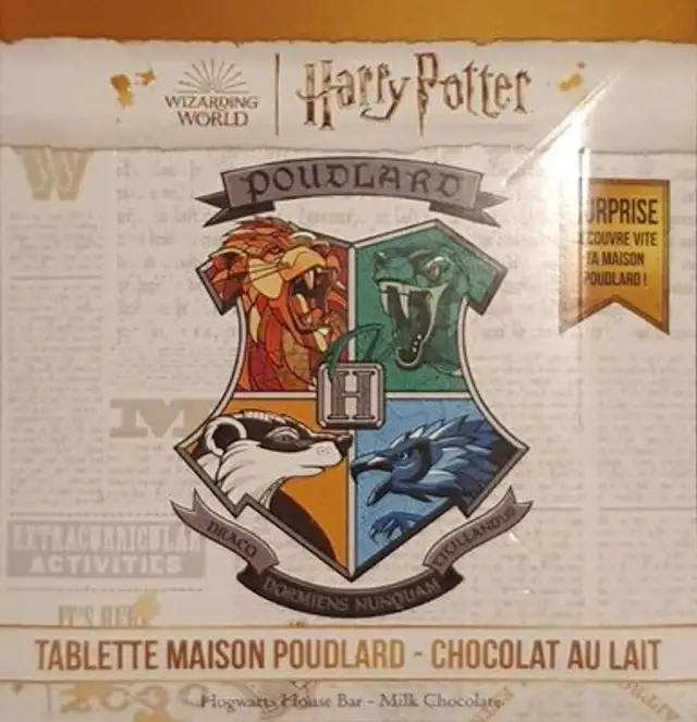 Tablette Maison Poudlard - Chocolat au lait