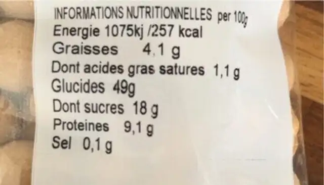 ozbesin kuruyemis nutrition facts table