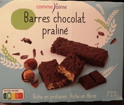 Barre croustillante au chocolat noir front packaging