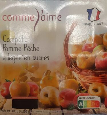 Compote pomme pêche