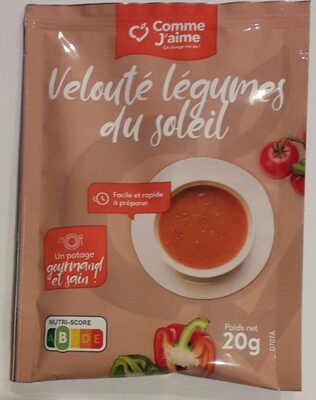 VELOUTÉ LÉGUMES DU SOLEIL