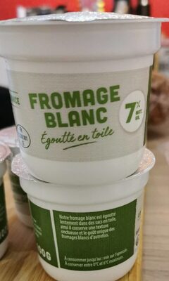 Fromage blanc front packaging