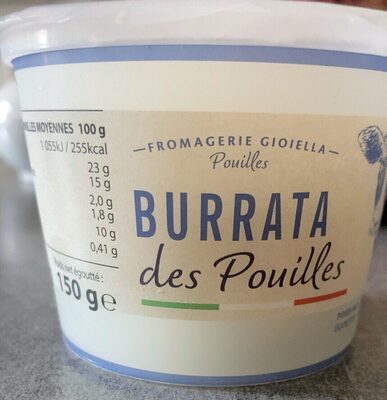 Burrata des Pouilles front packaging