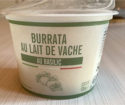 Burrata au lait de vache au basilic