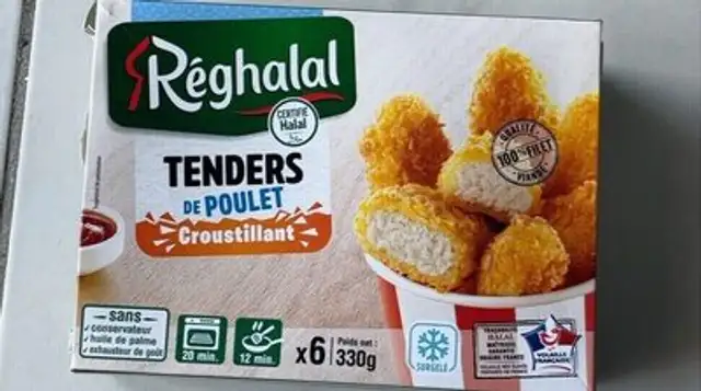 Tenders de poulet croustillant front packaging