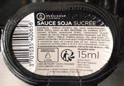 Sauce soja sucrée