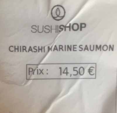 Chirashi marine saumon