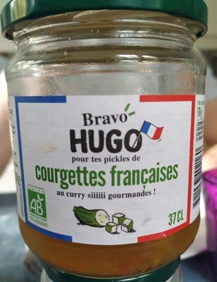 Pickles de courgettes françaises au curry