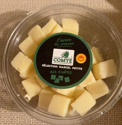 Comté en cubes front packaging