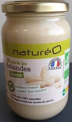 Ma purée bio d'amandes blanches front packaging