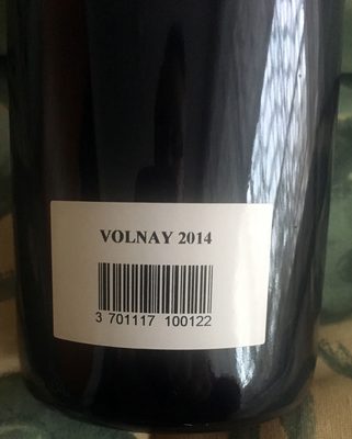 Volnay 2014 front packaging