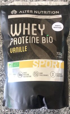 Whey proteine bio vanille