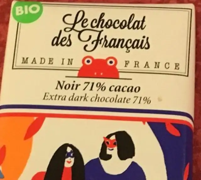 Chocolat front packaging