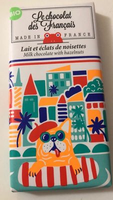 Lait et éclats de noisettes
