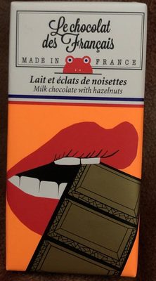 Chocolat lait et eclats de noisettes