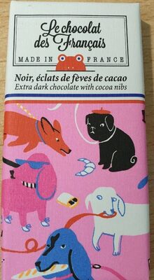 Chocolat noir éclats fèves de cacao
