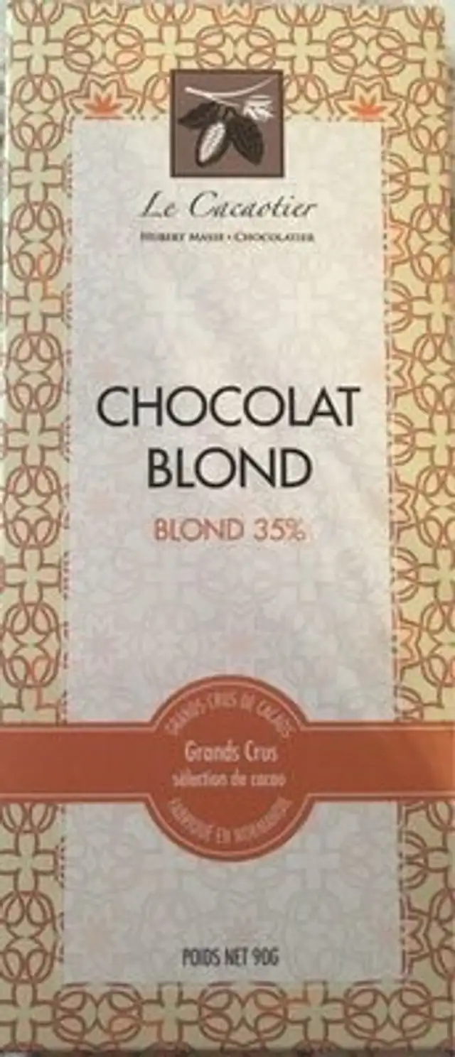 Chocolat blond front packaging