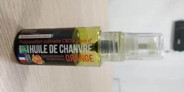 Huile culinaire CBD Orange