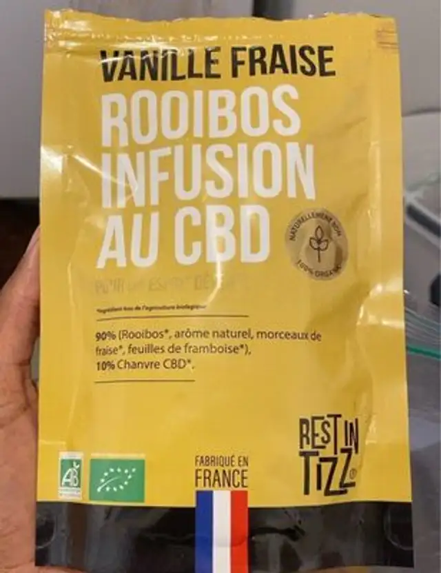 Vanille fraise rooibos infusion au cbd