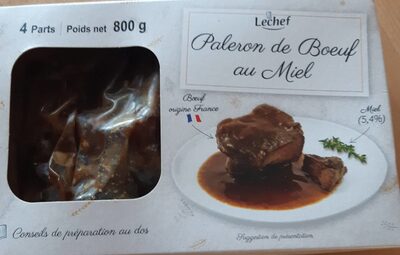 Paleron de bœuf au miel front packaging