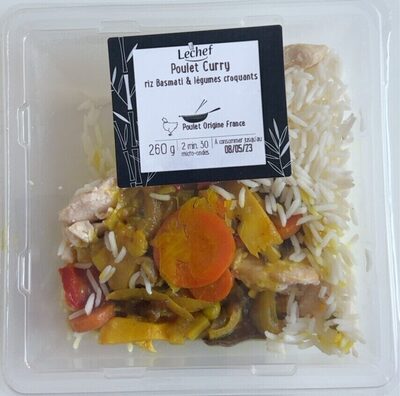 Poulet Curry - Riz Basmati & légumes croquants