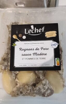 Rognons de Porc sauce Madère et pommes de terre