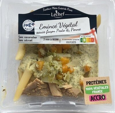 Émincé végétal pesto Lechef