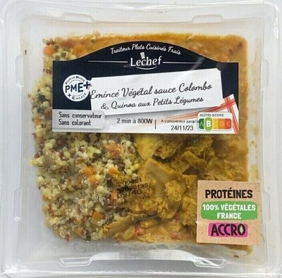 Émincé végétal sauce Colombo Lechef