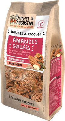 Graines à croquer apéritives amandes grillées