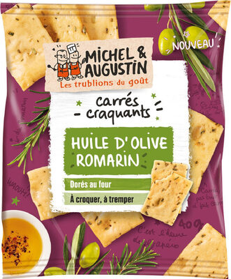 Carrés craquants Huile d'olive romarin front packaging