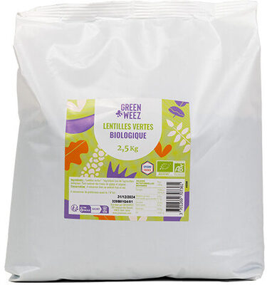 Lentilles verte bio France