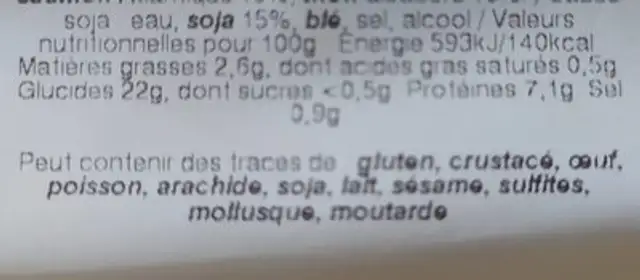 Sushi thon saumon 10 nutrition facts table