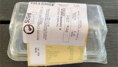 Mochis cheesecake yuzu